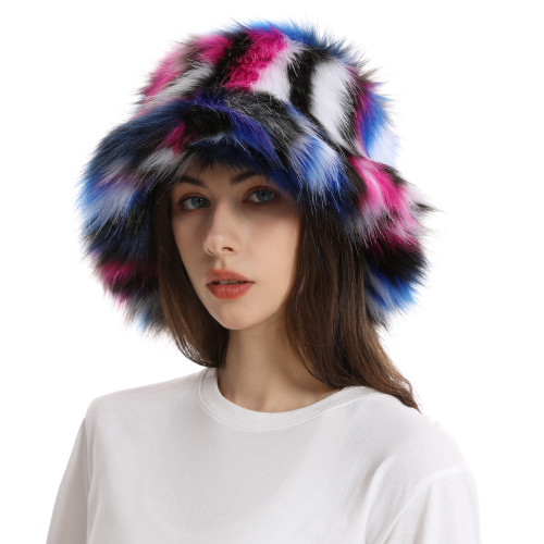 Colorful fur hats