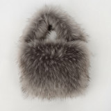 Large capacity faux fur plush bag