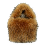 Large capacity faux fur plush bag