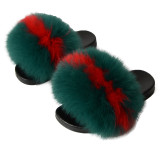 Children's fur and fur slippers