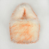 Large capacity faux fur plush bag