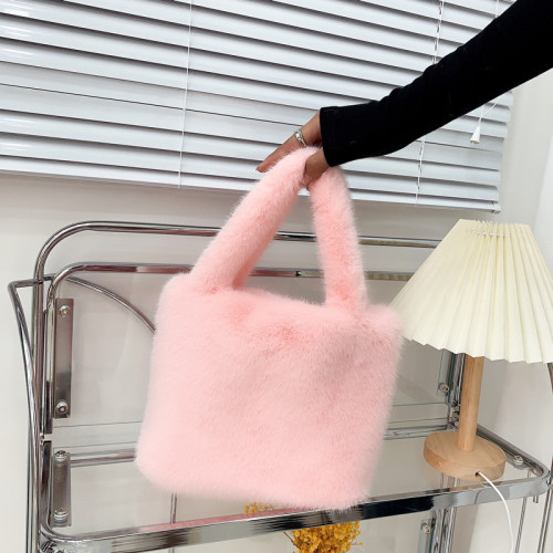 Fur Handbag, personalized plush bag