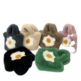 Fried Egg Bag Fashion Women's Trendy Handheld fur Bag
