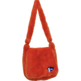 Plush crossbody bag, hand-held commuting candy colored bag