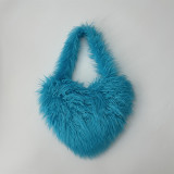 Fur Bag Small Love Bag Women's Colorful Plush Bag
