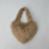Fur Bag Small Love Bag Women's Colorful Plush Bag