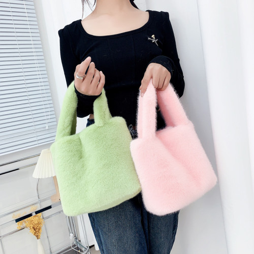 Fur Handbag, personalized plush bag