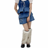 Imitation fur boots, socks, shaping and slimming, furry socks for women
