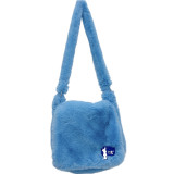 Plush crossbody bag, hand-held commuting candy colored bag