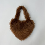 Fur Bag Small Love Bag Women's Colorful Plush Bag