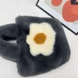 Fried Egg Bag Fashion Women's Trendy Handheld fur Bag