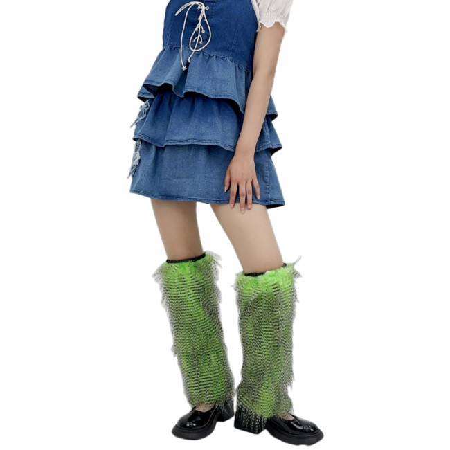 Imitation fur boots, socks, shaping and slimming, furry socks for women