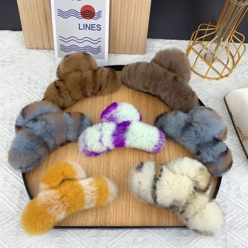 Otter rabbit hair clip for women, simple shark clip hair accessory