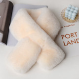 Cross scarf thickened for warmth