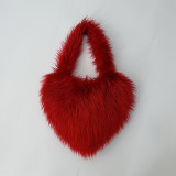 Fur Bag Small Love Bag Women's Colorful Plush Bag