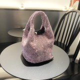 Women's bag, dinner bag, rhinestone bucket bag, handbag