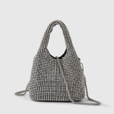Women's bag, dinner bag, rhinestone bucket bag, handbag
