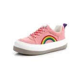 Rainbow Harajuku Thick soled Canvas Shoes