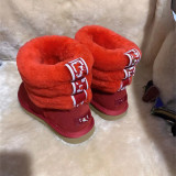Fur integrated snow boots, genuine leather wool cotton shoes, and fur shoes