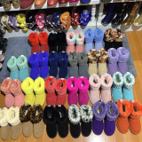 Fur integrated snow boots, genuine leather wool cotton shoes, and fur shoes