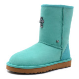 Sheepskin wool integrated midsole 5825 snow boots wool cotton boots