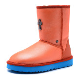 Sheepskin wool integrated midsole 5825 snow boots wool cotton boots
