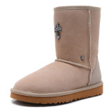 Sheepskin wool integrated midsole 5825 snow boots wool cotton boots