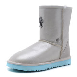 Sheepskin wool integrated midsole 5825 snow boots wool cotton boots
