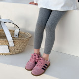 Elastic slim fit pants for children, comfortable leggings