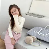 Girl's sweet cashmere lace base sweater top