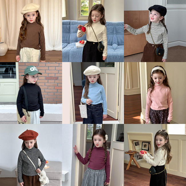 Children's mid neck base shirt