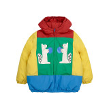 Colorful spliced cotton jacket with double-sided wear