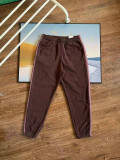 Polar fleece tricolor casual sports leg tied pants