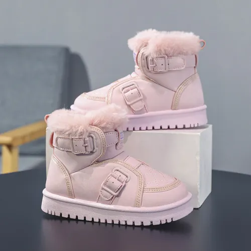 Children's snow boots with thick cotton shoes