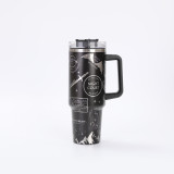 Large capacity 304 stainless steel insulated cup with handle