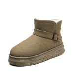 Snow boots with plush warm cotton shoes