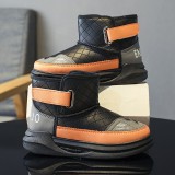 Children's snow boots with plush cotton shoes