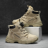 Boys' outdoor snow boots with thickened fleece for children