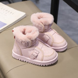 Children's snow boots with thick cotton shoes