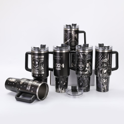 Large capacity 304 stainless steel insulated cup with handle