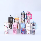 40oz car cup cartoon 304 stainless steel insulated cup with large capacity