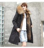 Men's thick faux fur coat