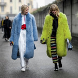 Fur coat Thick faux fur coat for women