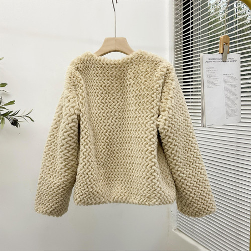 Fur one-piece fur imitation fur coat women's short coat