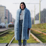 Fur coat Thick faux fur coat for women