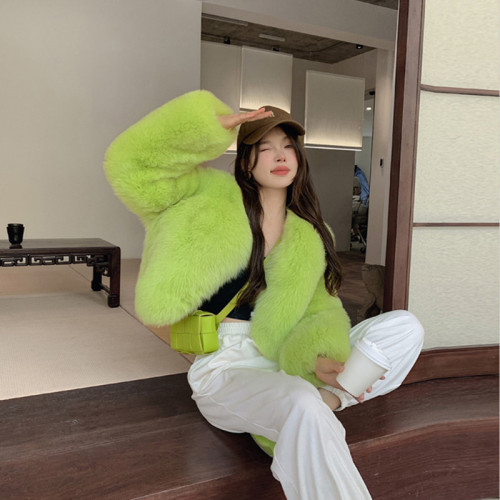 Fox fur short imitation fur coat fur sweater