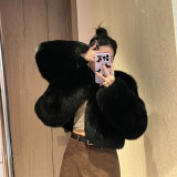 Fox fur short imitation fur coat fur sweater