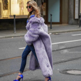 Fur coat Thick faux fur coat for women