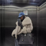 Short coat synthetic fur