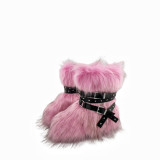 Thick soled low cut boots Thick soled snow boots, fur boots, rivet boots, strap boots